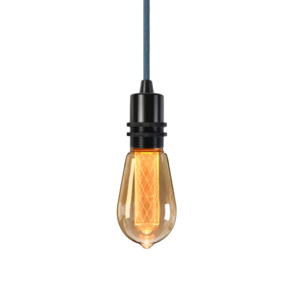 Pendant luminaire Bolt Black | Indian Teal
