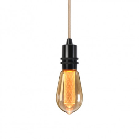 Pendant luminaire Bolt Black | Light Beige