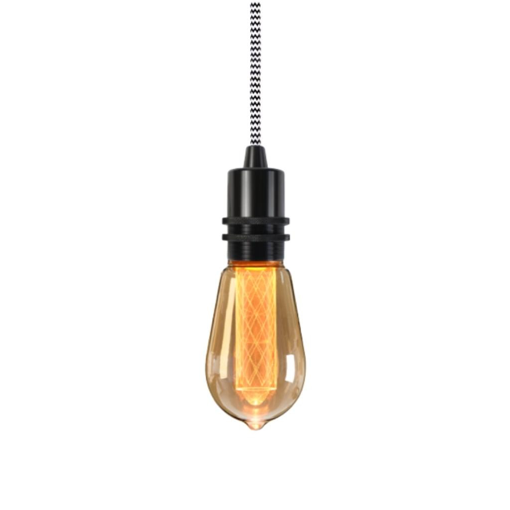 Pendant luminaire Bolt Black | Zebra Skin