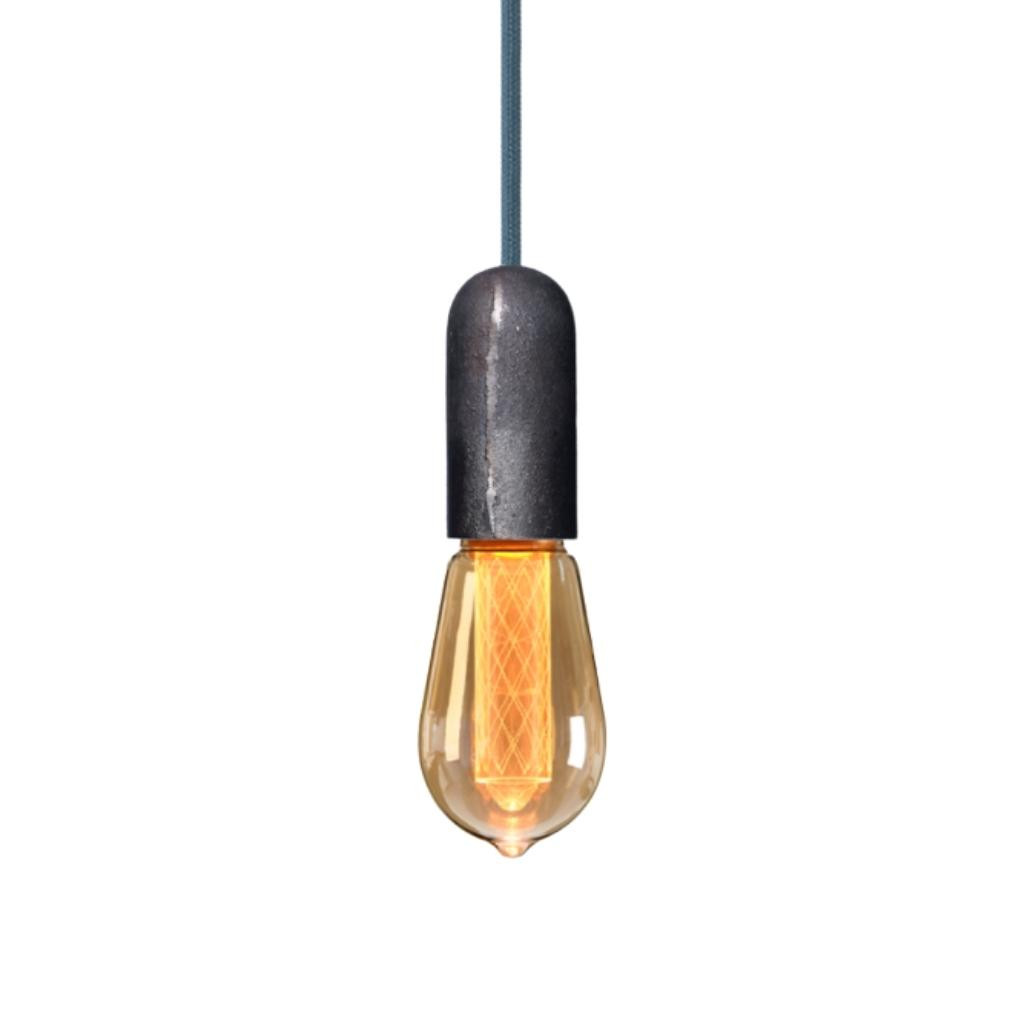 Pendant luminaire Base Iron | Indian Teal