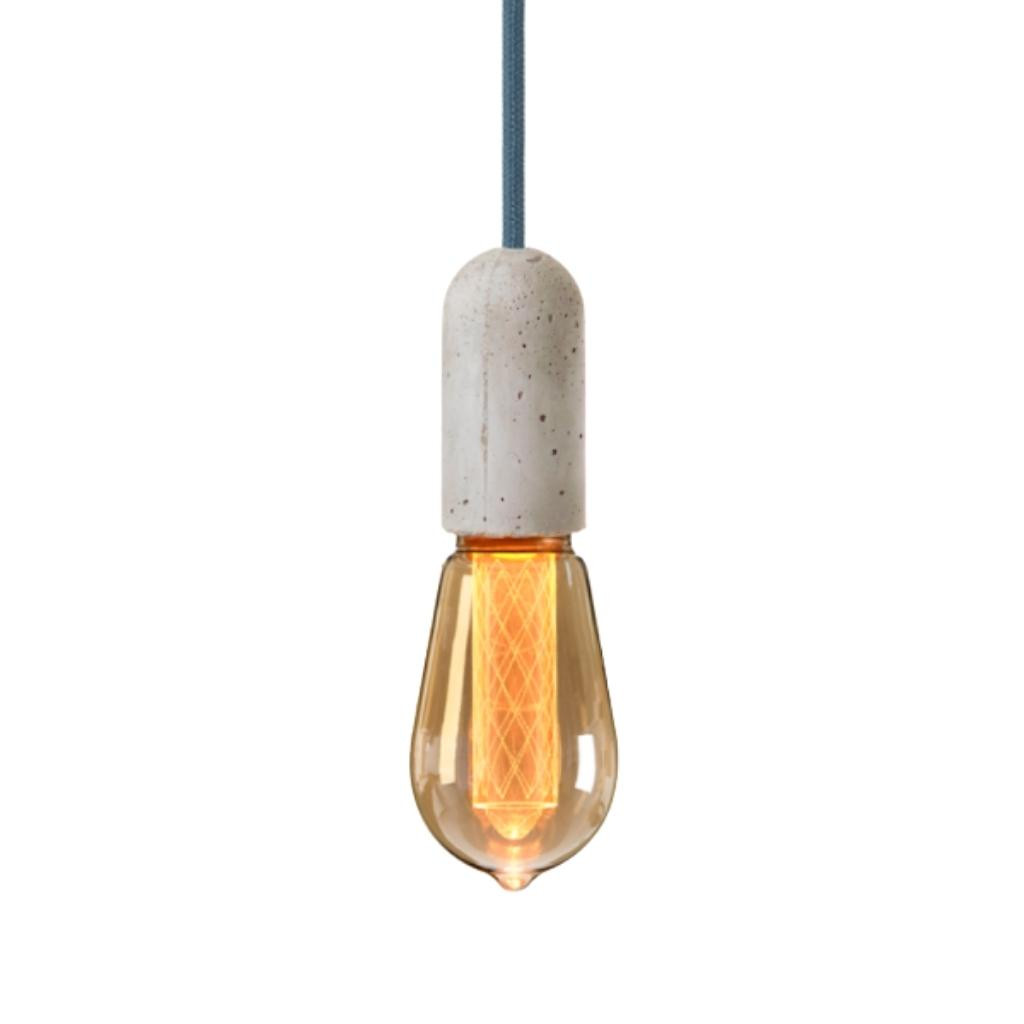 Pendant luminaire Base Concrete | Indian Teal