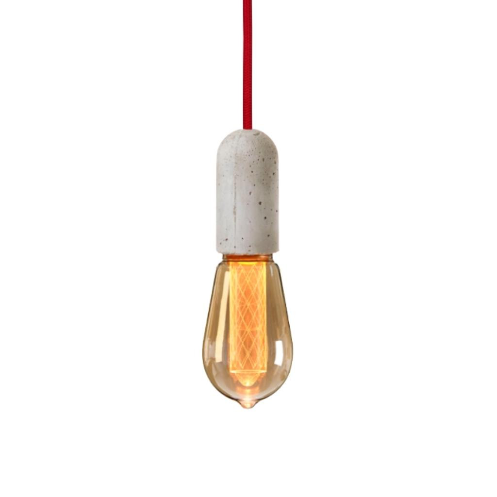 Pendant luminaire Base Concrete | Rococco Red
