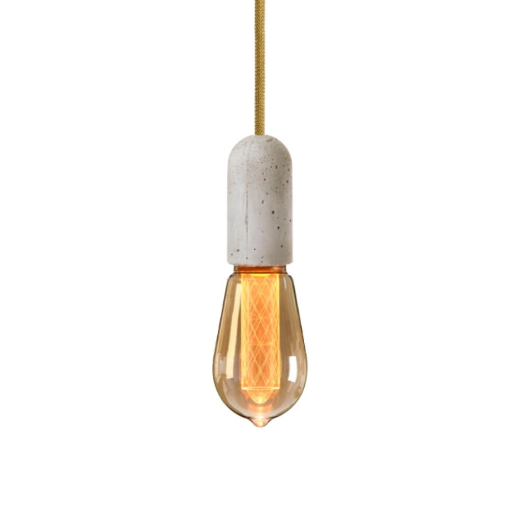 Piekaramais gaismeklis Base Concrete | Thin Gold Crown